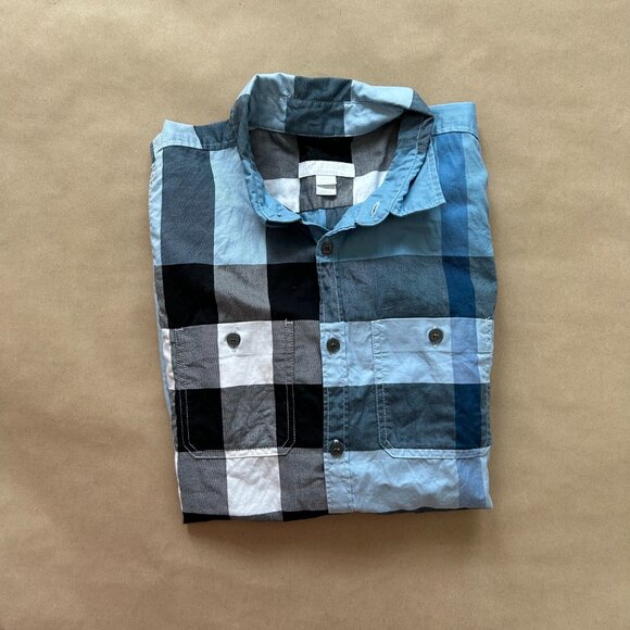 Burberry Kids Blue Camper Check Button Down | 10Y - Picture 8 of 8